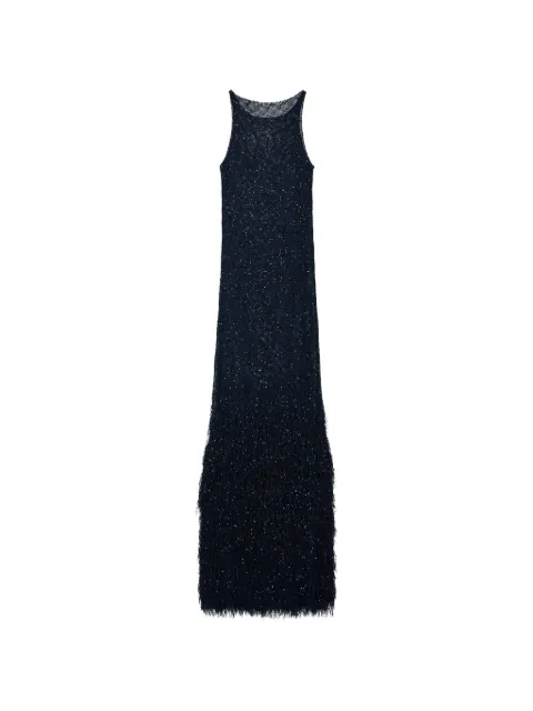 Giorgio Armani sequined fringed maxi dress