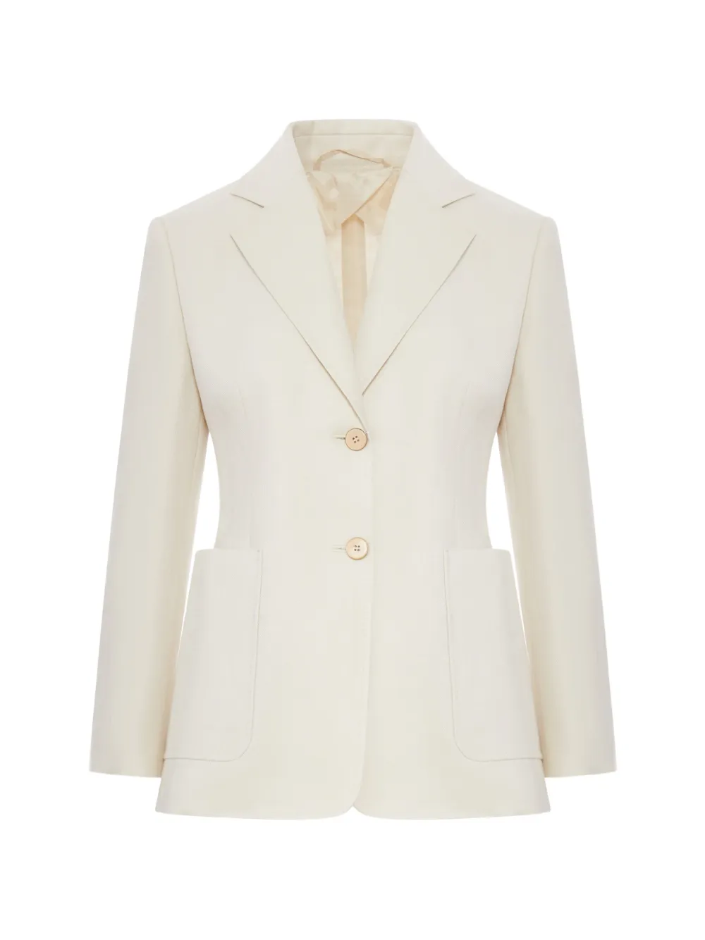 Max Mara two-button patch-pocket jacket | Neutrals | Image 1