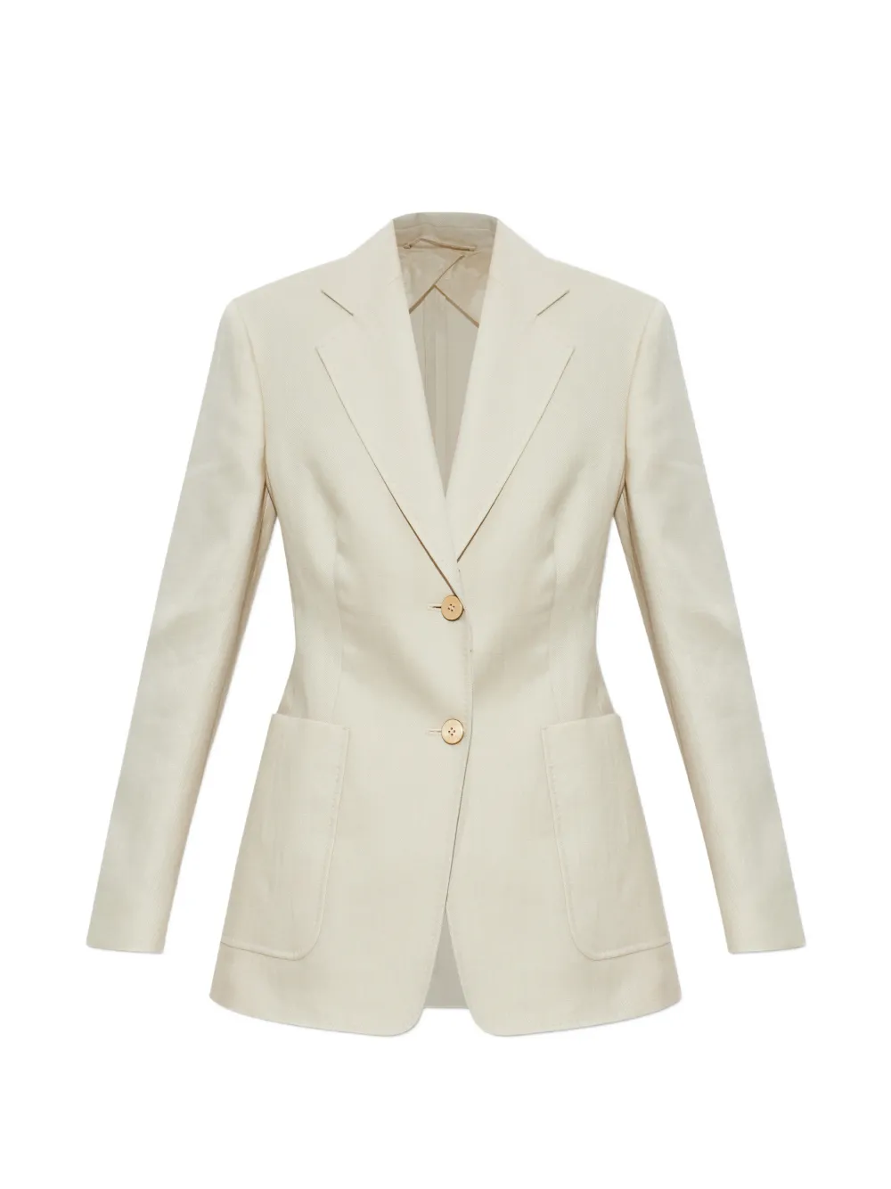 Max Mara two-button patch-pocket jacket | Neutrals