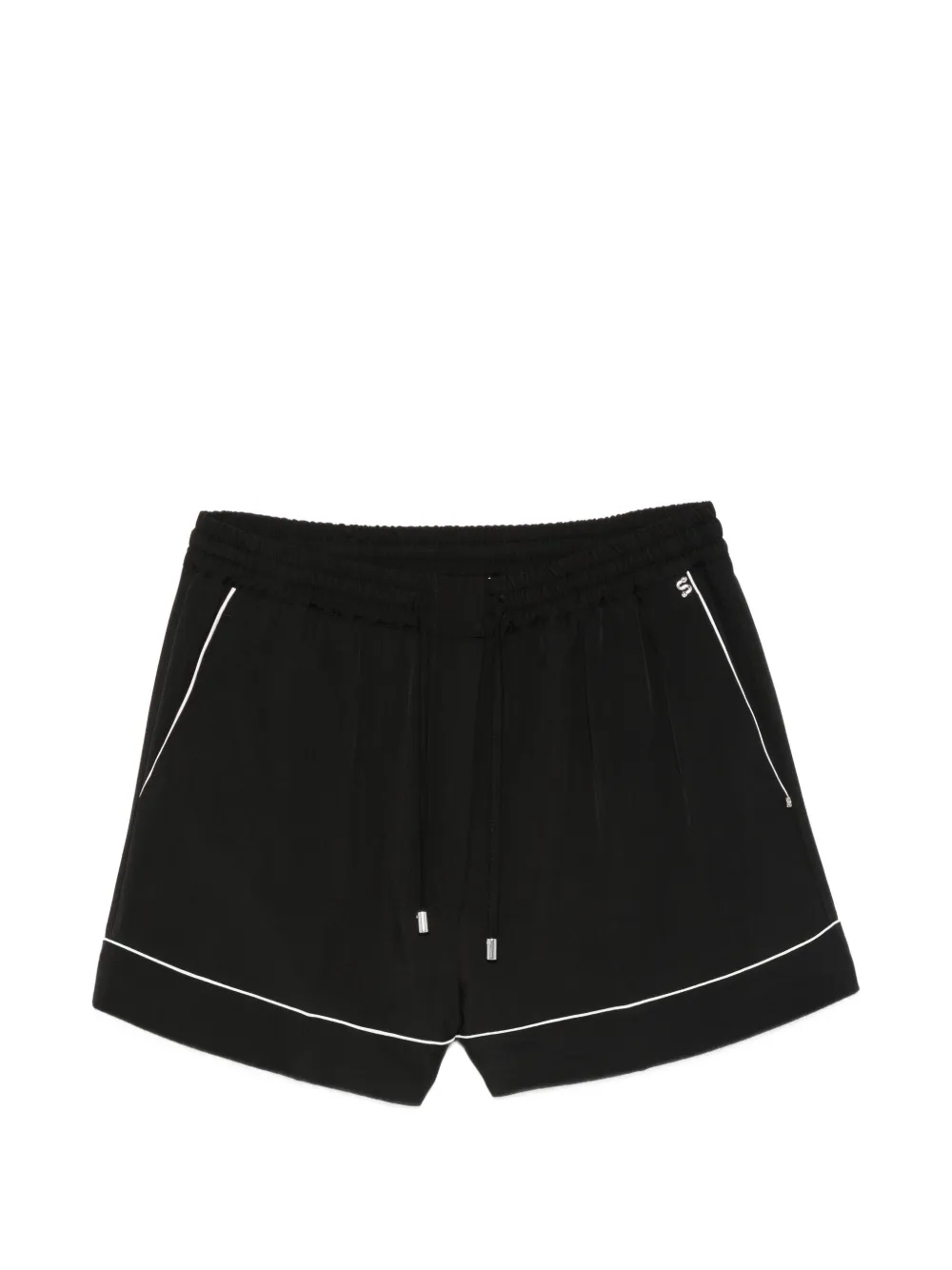 Sportmax drawstring shorts - Nero