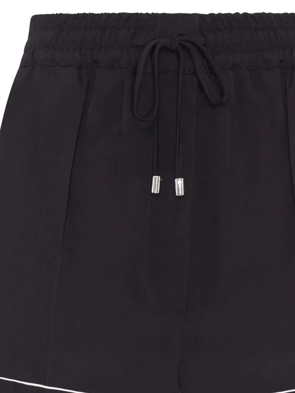 Sportmax Shorts met elastische trekkoord Zwart