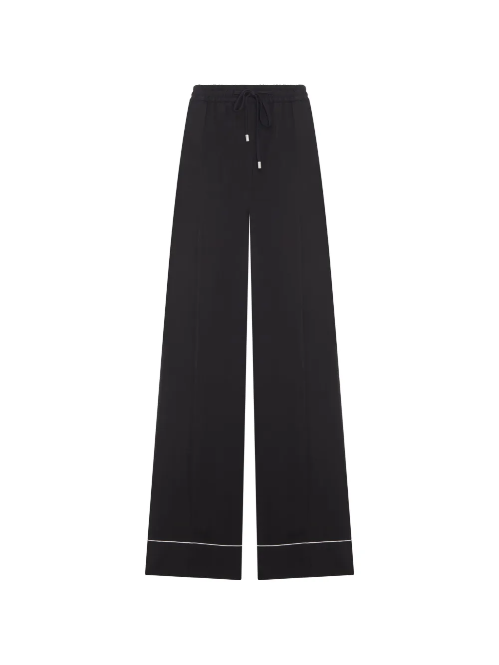 Sportmax drawstring piped trousers - Black