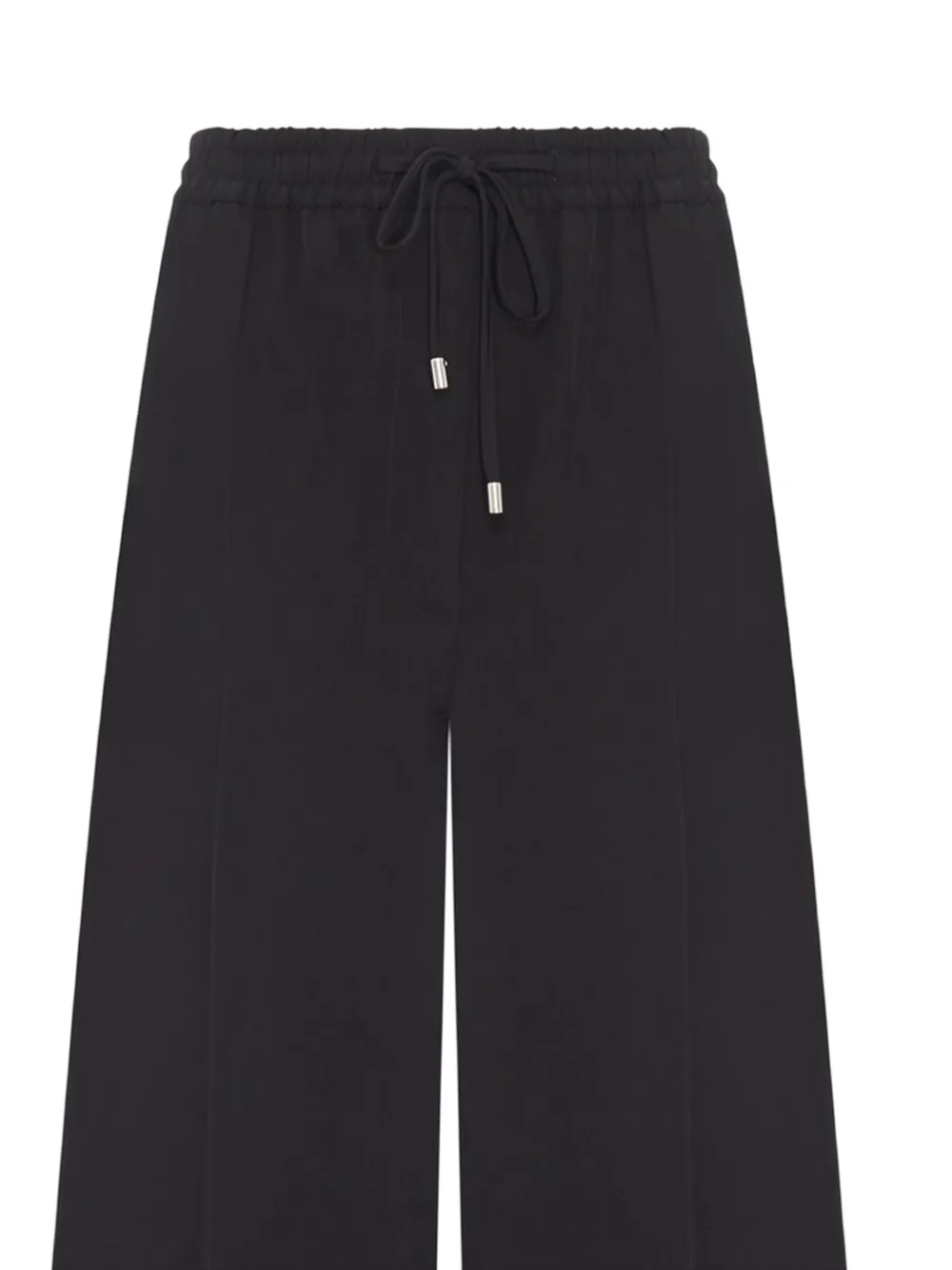 Sportmax Broek met trekkoord en afwerking Zwart