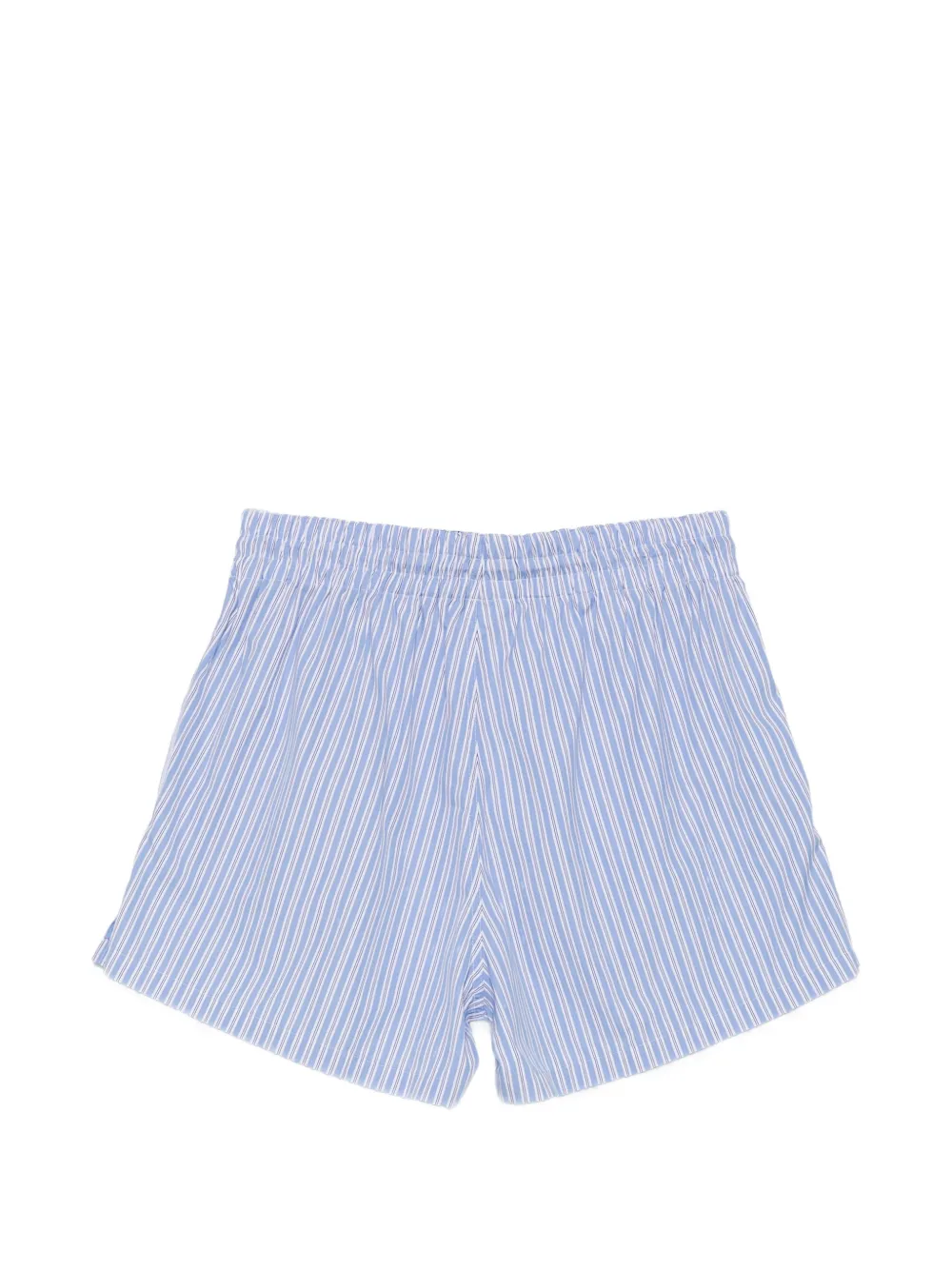  Plan C Shorts A Rayas Con Cordones - Azul 