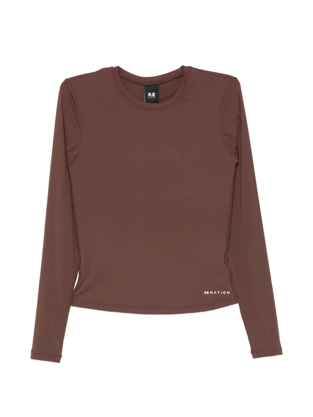 P.E Nation Foundation long-sleeve top - Braun