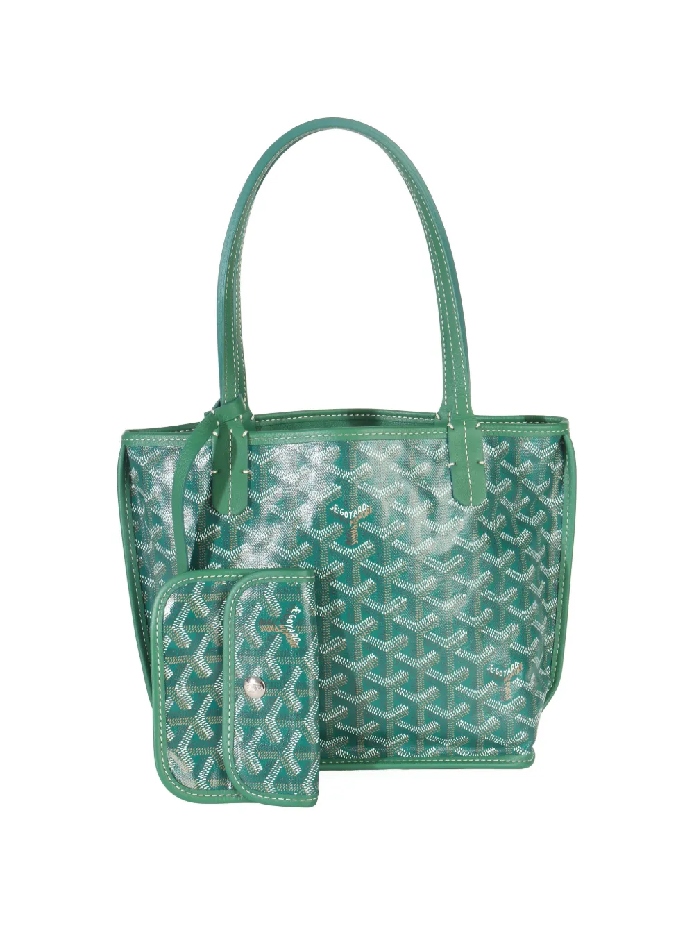 Goyard Pre-Owned 2025 mini Anjou reversible tote bag - Verde