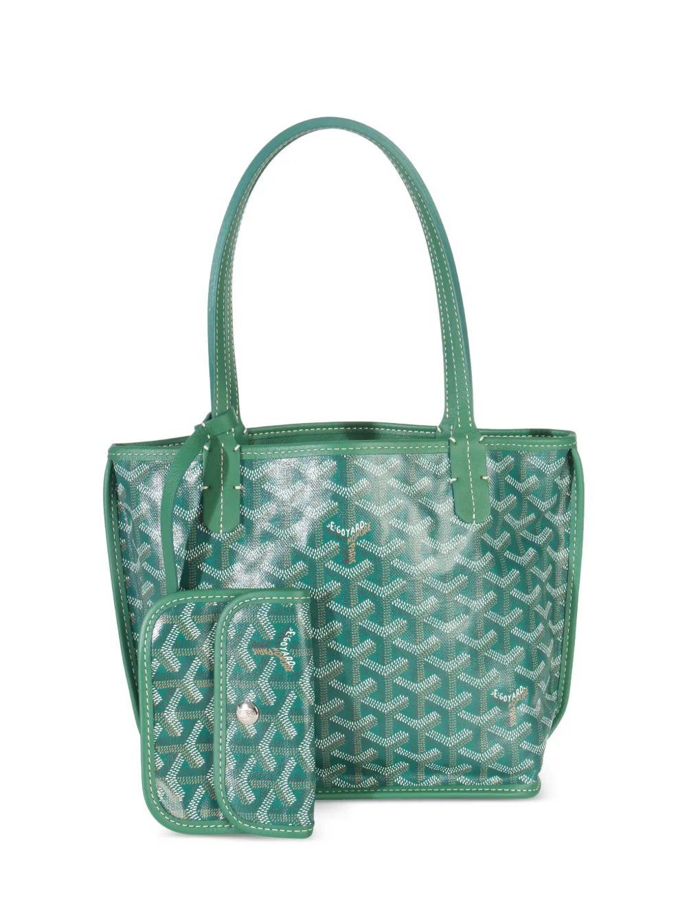 Goyard Pre-Owned 2025 mini Anjou reversible tote bag - Verde