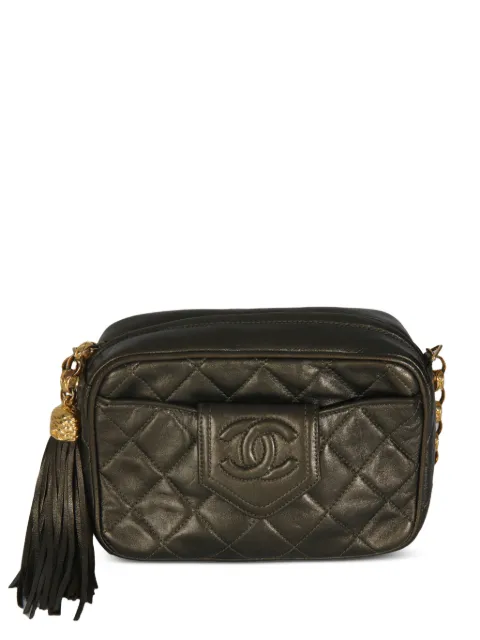 CHANEL Pre-Owned 流苏细节绗缝单肩包（1989-1991年典藏款）