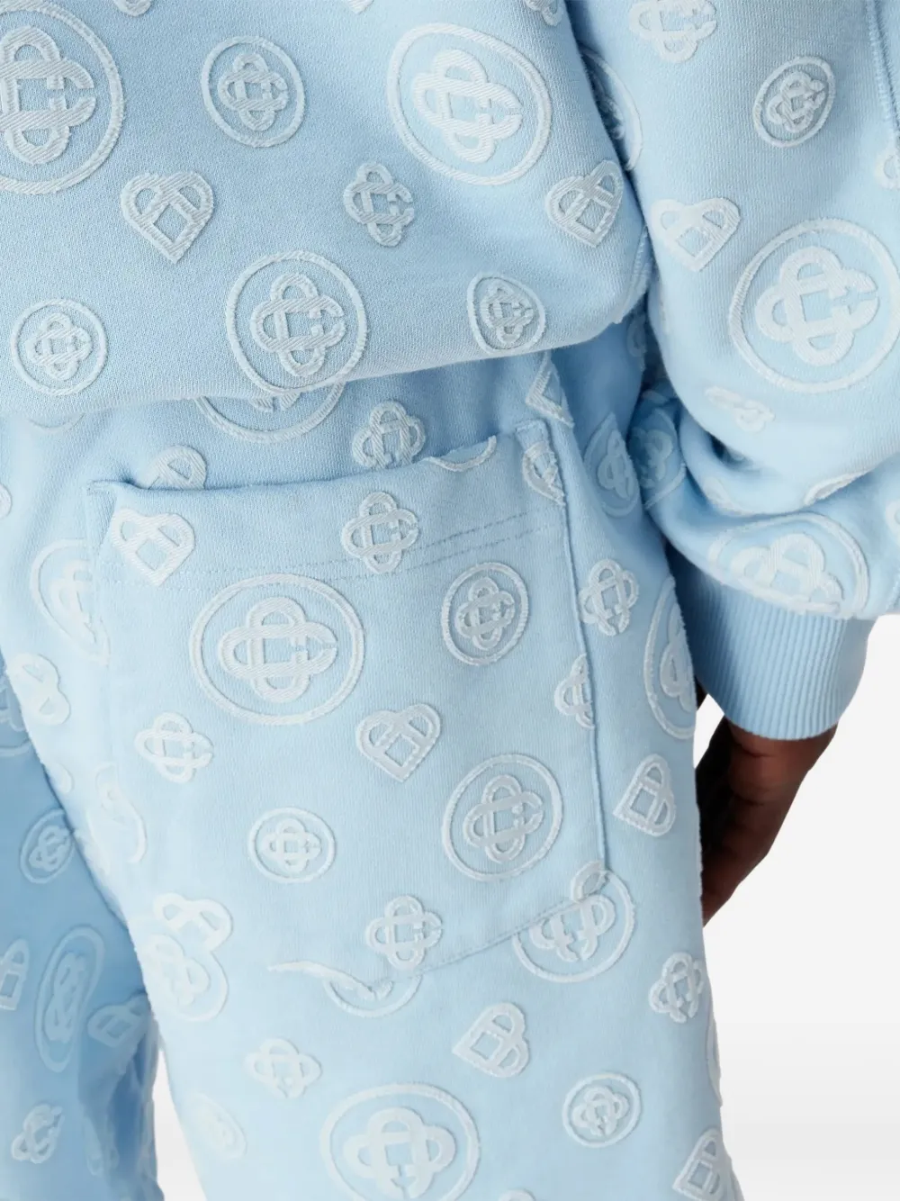 Casablanca Shorts met borduurwerk Blauw