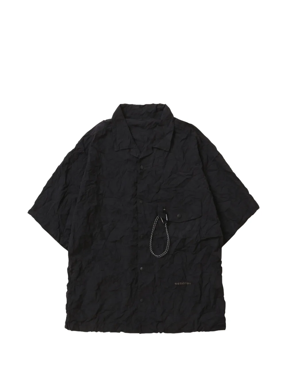 and Wander flap-pocket short-sleeve shirt - Nero