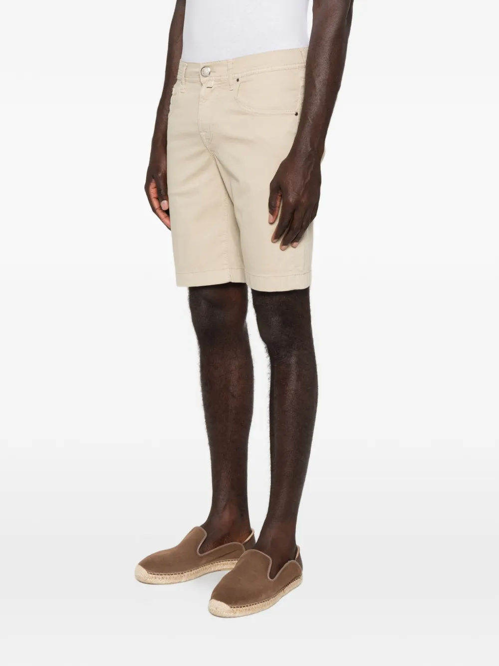 Jacob Cohën Nicolas shorts met logopatch Beige