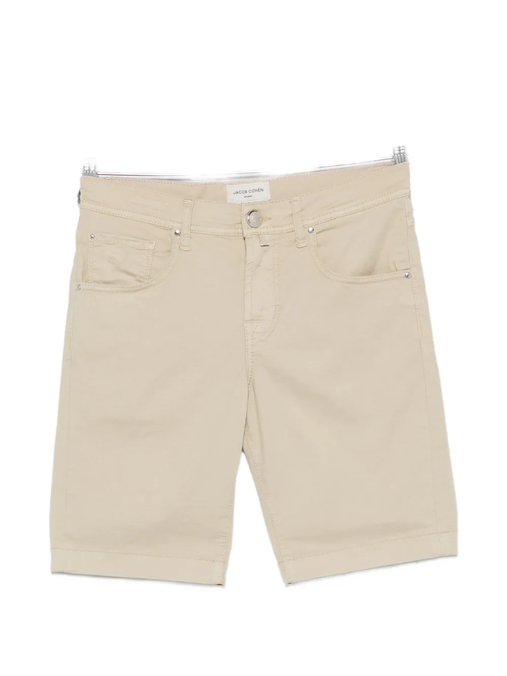 Jacob Cohën Nicolas logo-patch shorts - Toni neutri