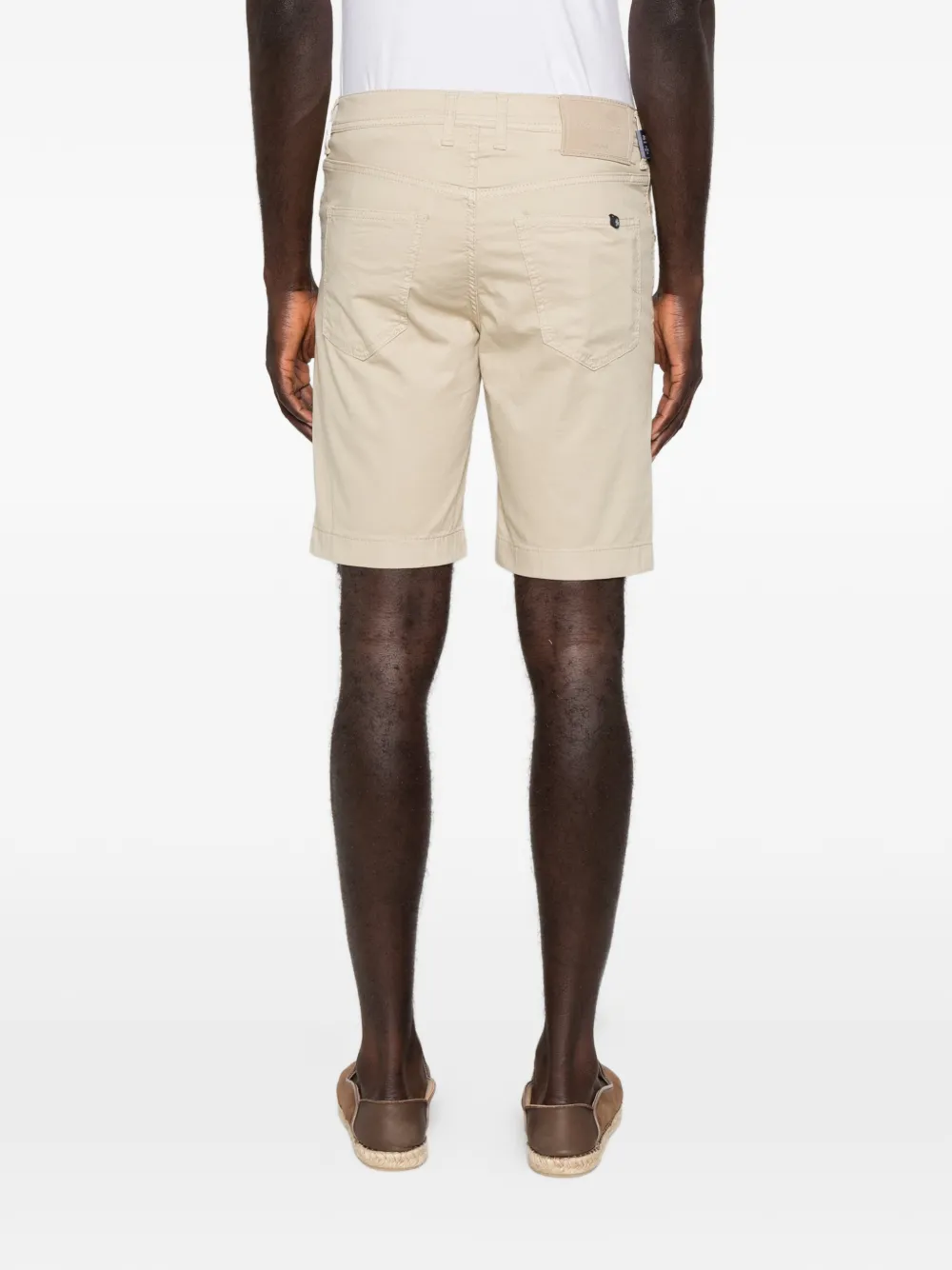 Jacob Cohën Nicolas shorts met logopatch Beige