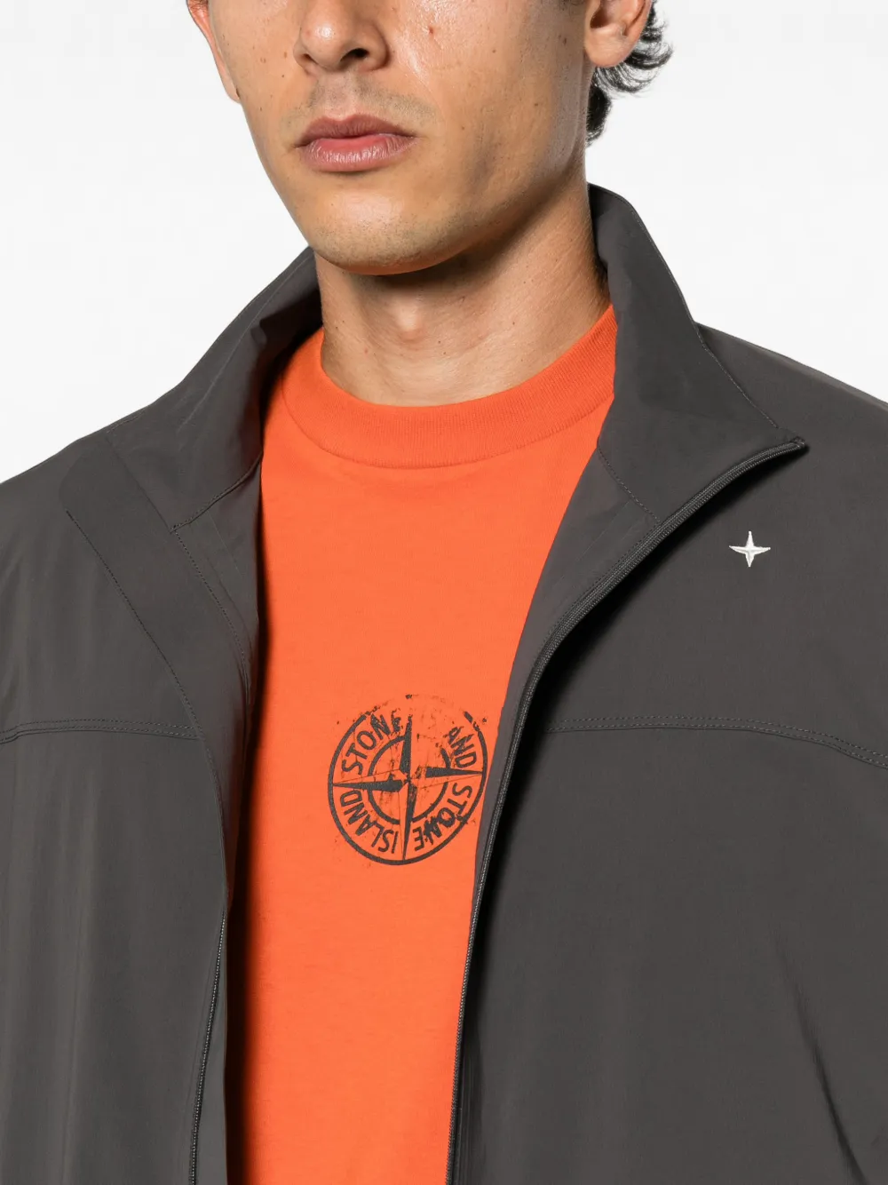 Stone Island Stellina shirtjack met rits Grijs