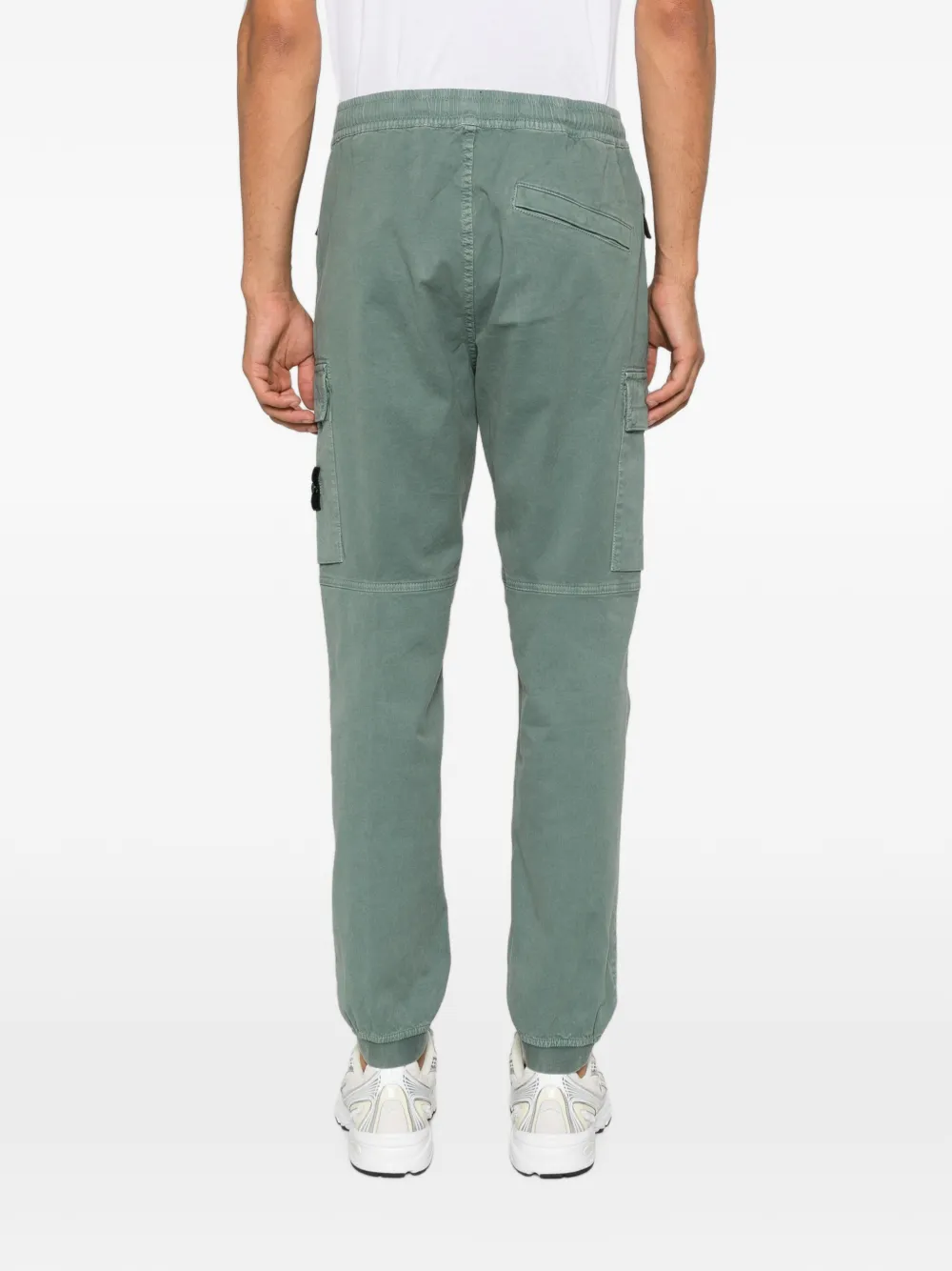 Stone Island Cargo broek met logopatch Groen