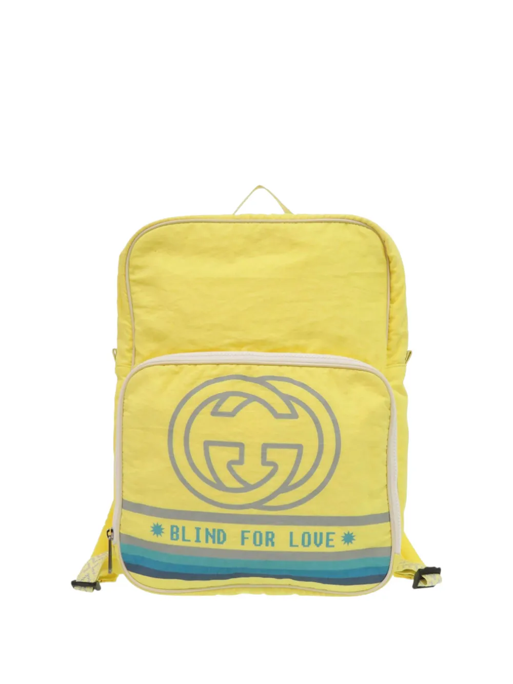 Gucci Pre-Owned 2000-2015 Nylon Blind for Love backpack - Blu