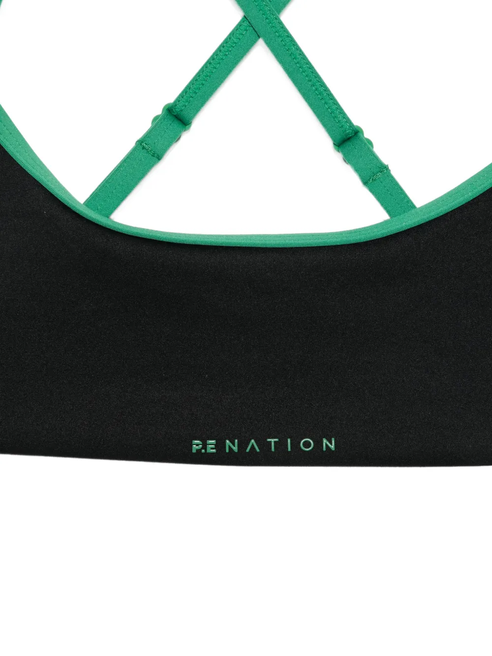 P.E Nation Reveal sport-bh met gekruiste voorkant Zwart