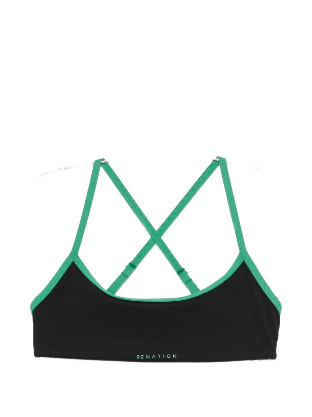 P.E Nation Reveal crossover sports bra - Schwarz