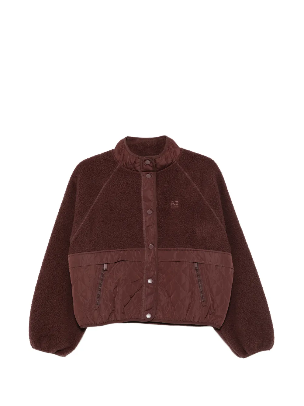 P.E Nation Technique quilted fleece jacket - Braun