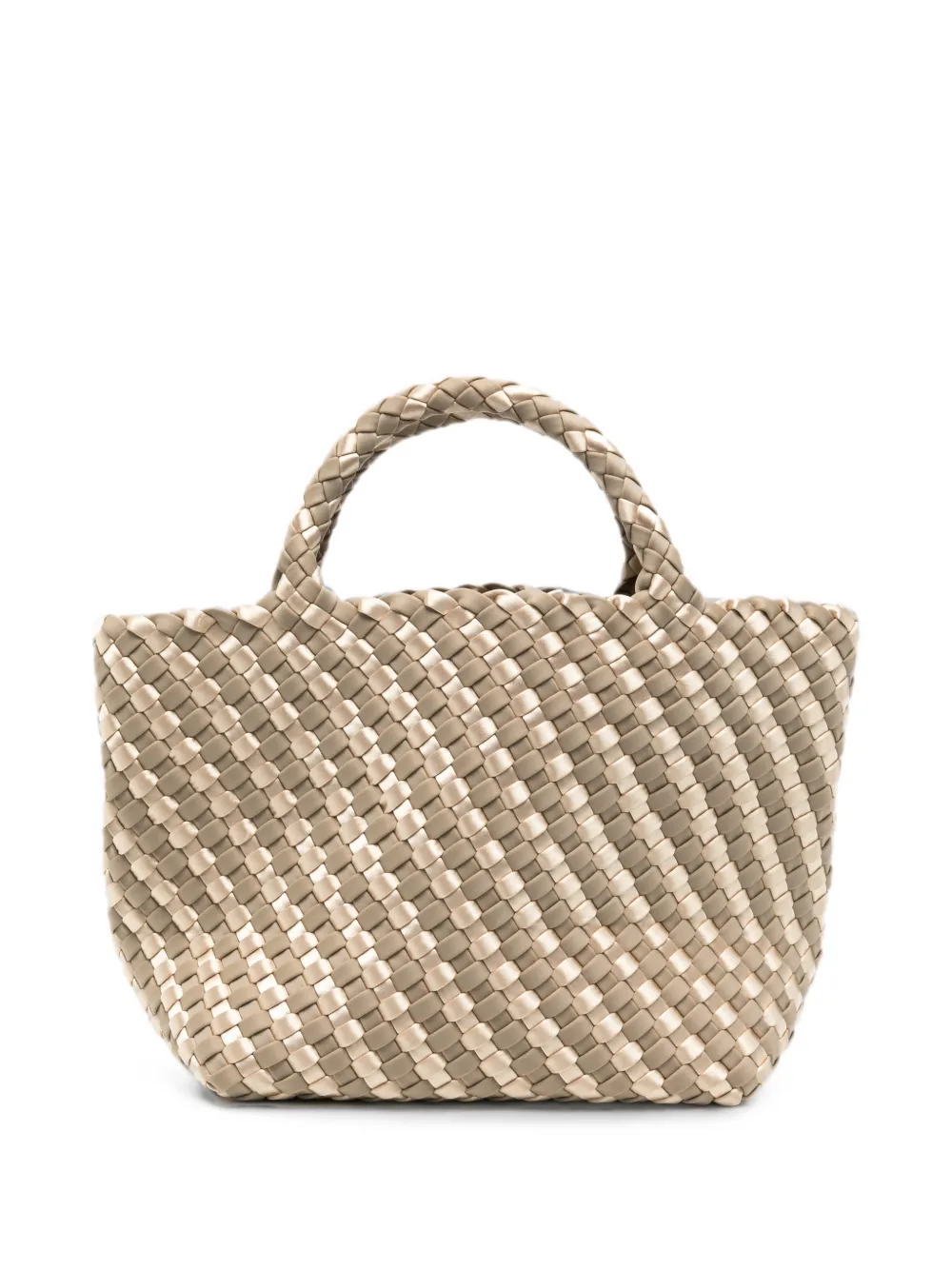MARREA woven-design clutch bag - Oro
