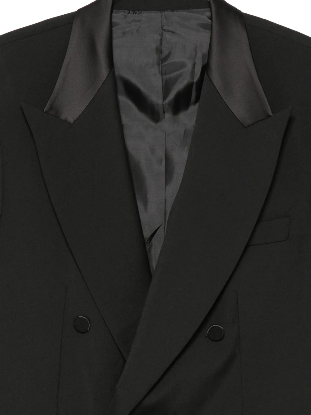  Marsem Blazer Con Solapas De Pico - Negro 