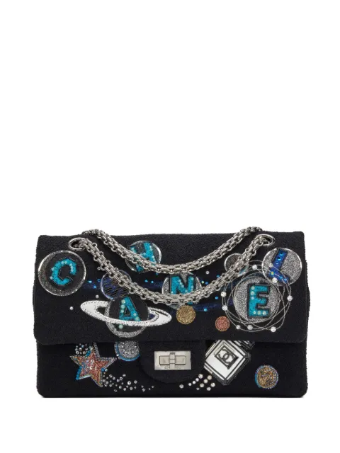 CHANEL Pre-Owned 2017 2.55 Double Flap Space Charm shoulder bag