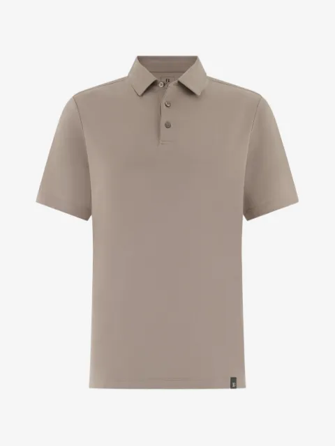 Boggi Milano polo shirt in supima cotton with elastic waistband