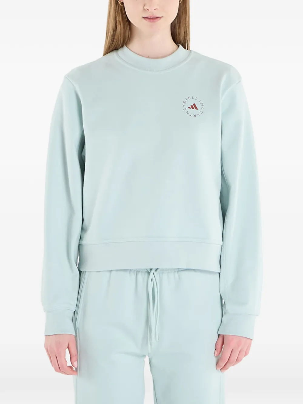 adidas by Stella McCartney logo-detail sweatshirt - Verde