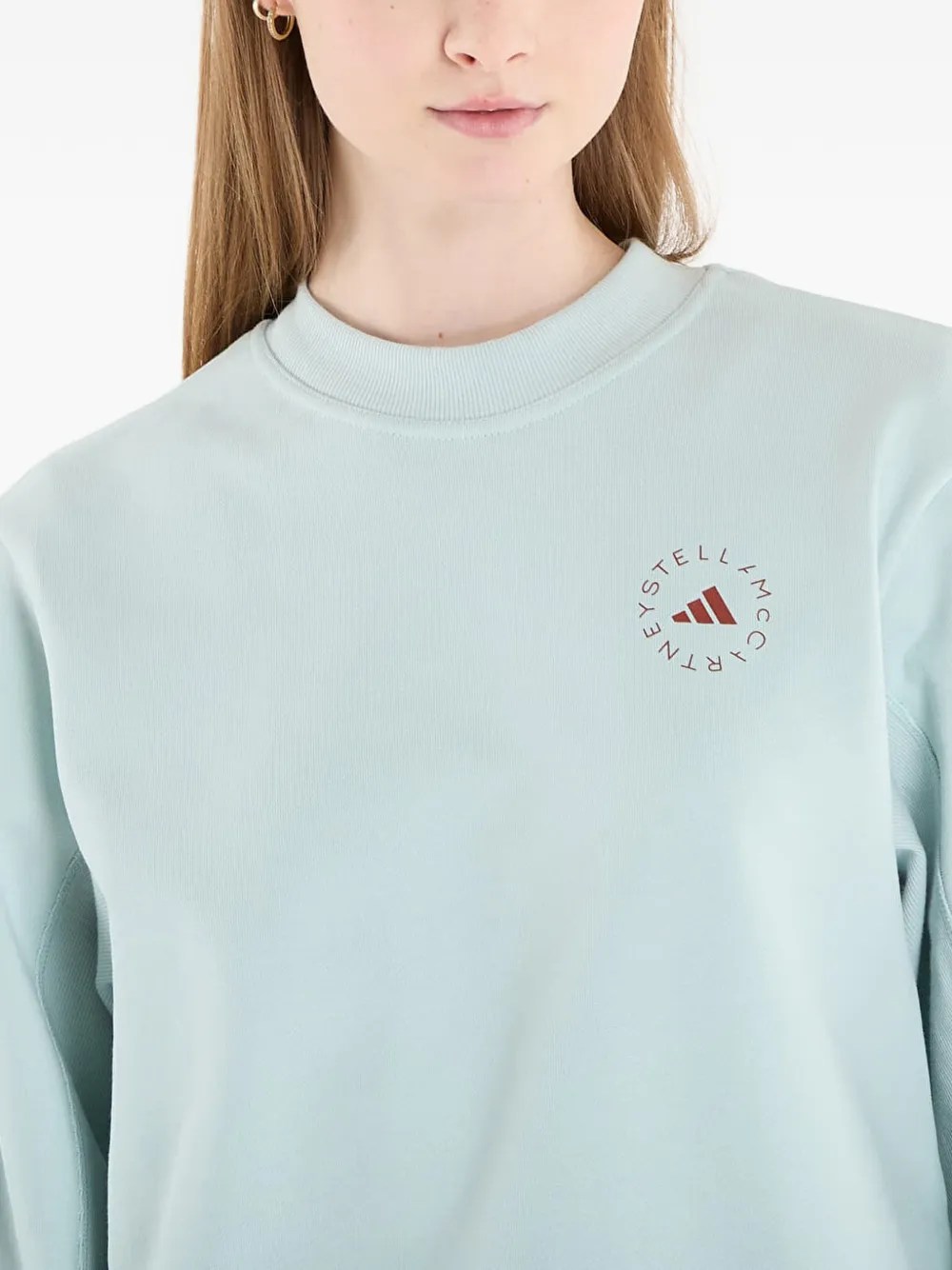 adidas by Stella McCartney Sweater met logo Groen