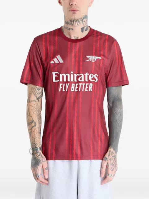 adidas Arsenal FC Warm-up Jersey striped logo T-shirt