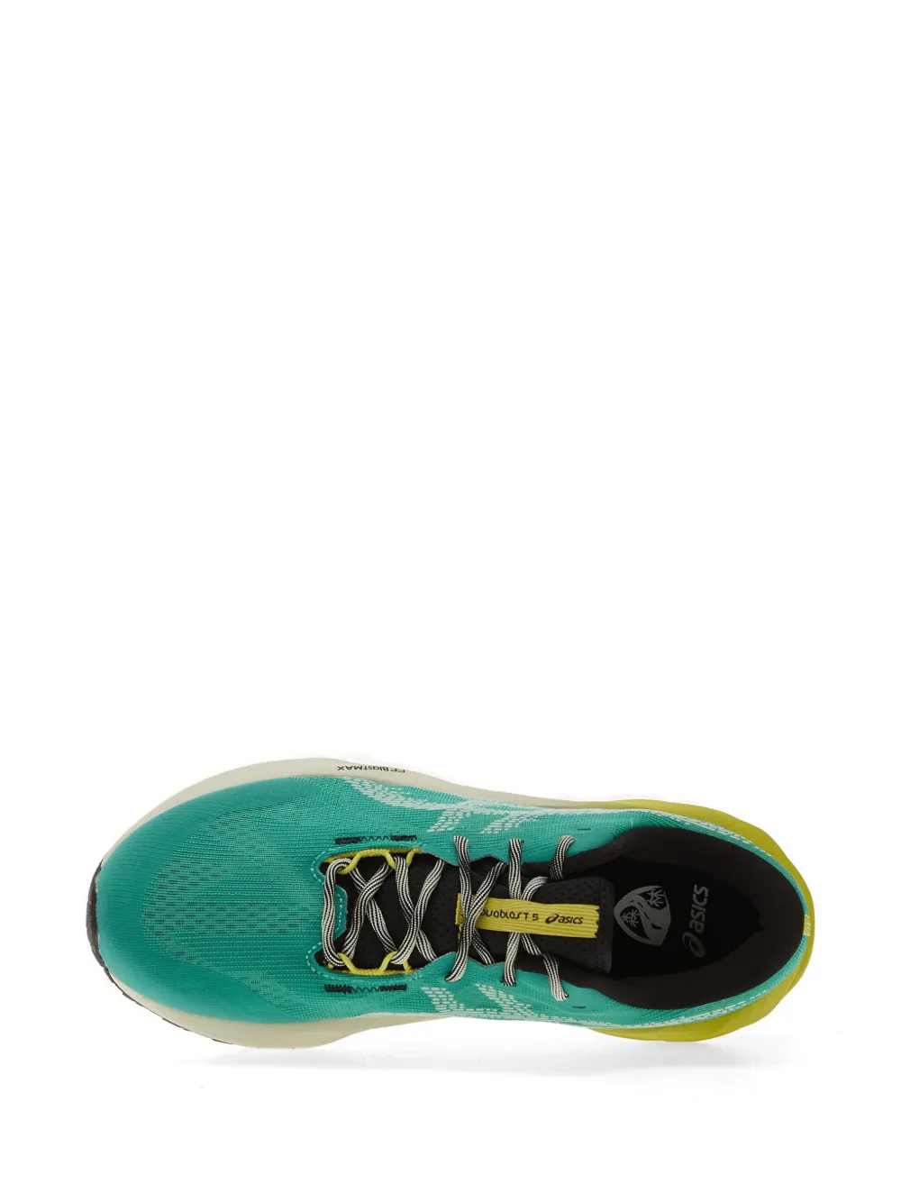 ASICS Novablast gestreepte sneakers Groen