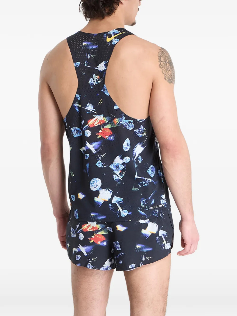 Nike Aeroswift glamour singlet Zwart