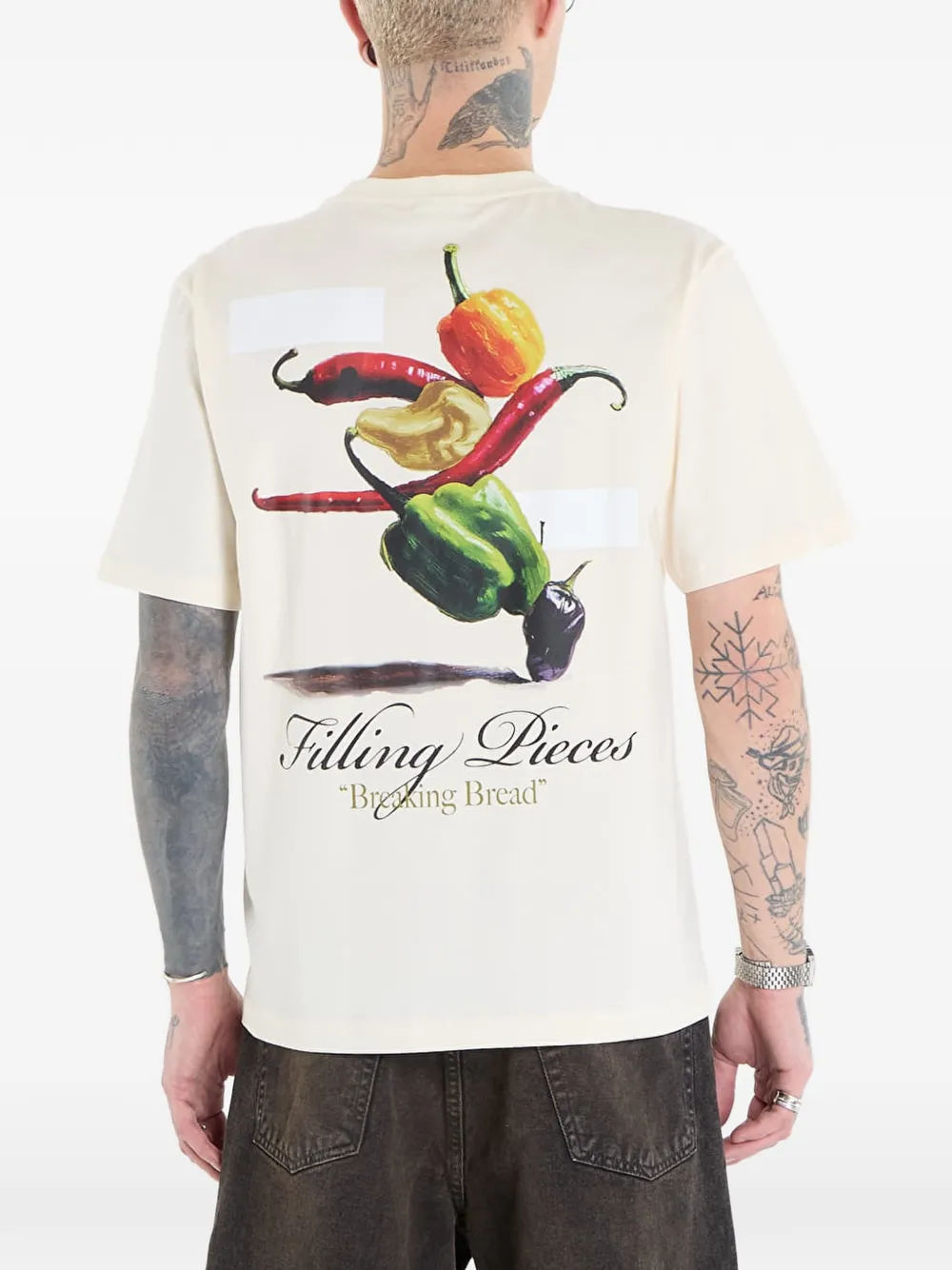 Filling Pieces Pepper Antique T-shirt Wit