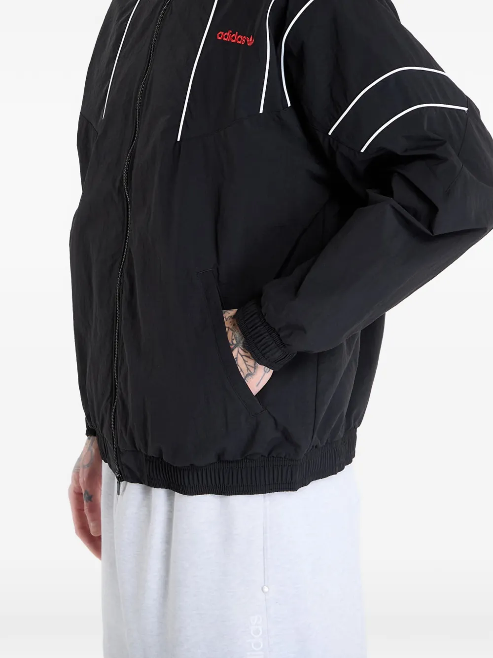adidas Cutline trainingsjack met hoge hals Zwart