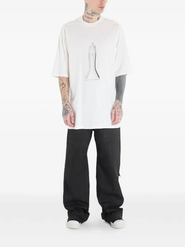 Rick Owens DRKSHDW グラフィック ジャンボ Tシャツ | ニュートラル