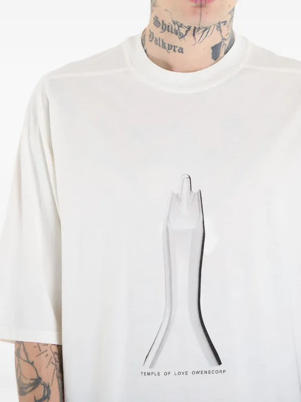 Rick Owens DRKSHDW グラフィック ジャンボ Tシャツ | ニュートラル
