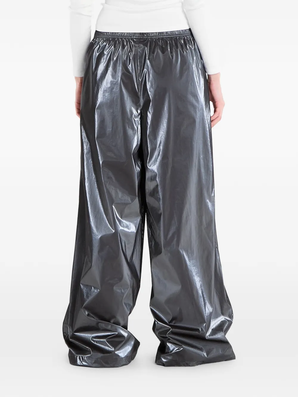 adidas Trainingsbroek met wijde pijpen en logo Grijs