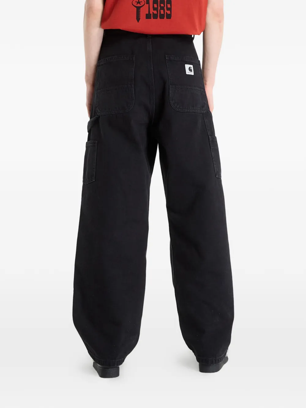 Carhartt WIP Brandon broek met dubbele knie Zwart