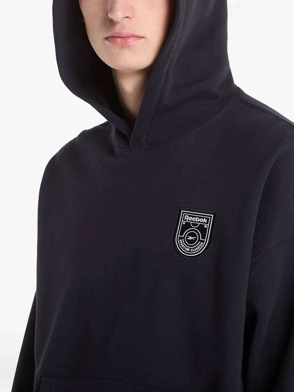 Reebok Eighties 95 hoodie met patch Zwart