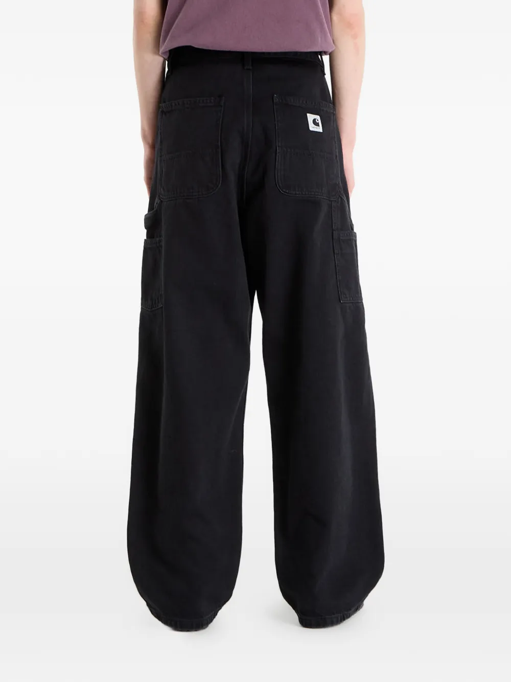  Carhartt Wip Vaqueros Anchos Brandon Single Knee - Negro 