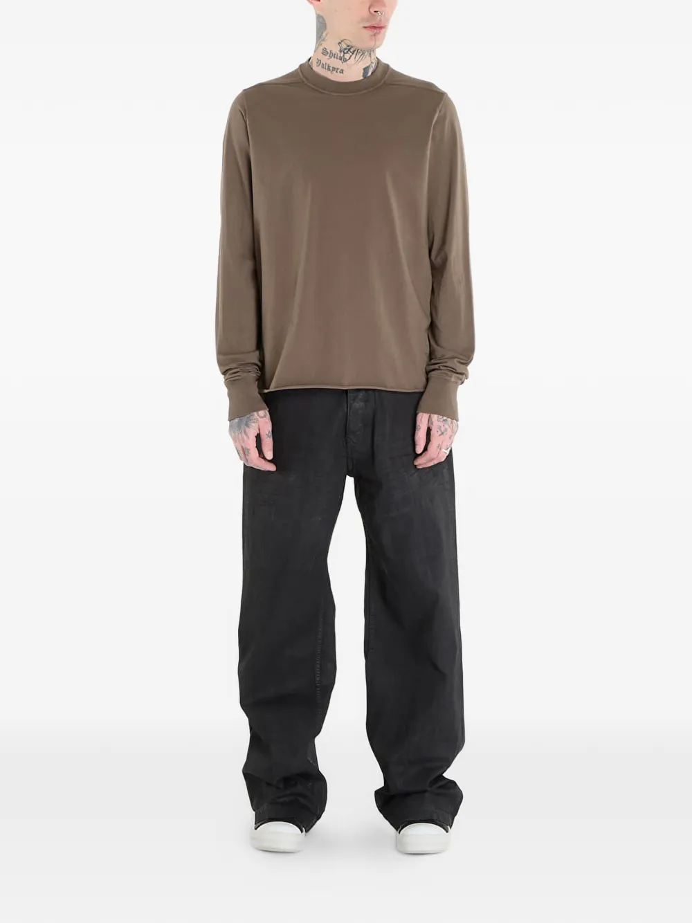 Rick Owens DRKSHDW T-shirt met ronde hals Bruin