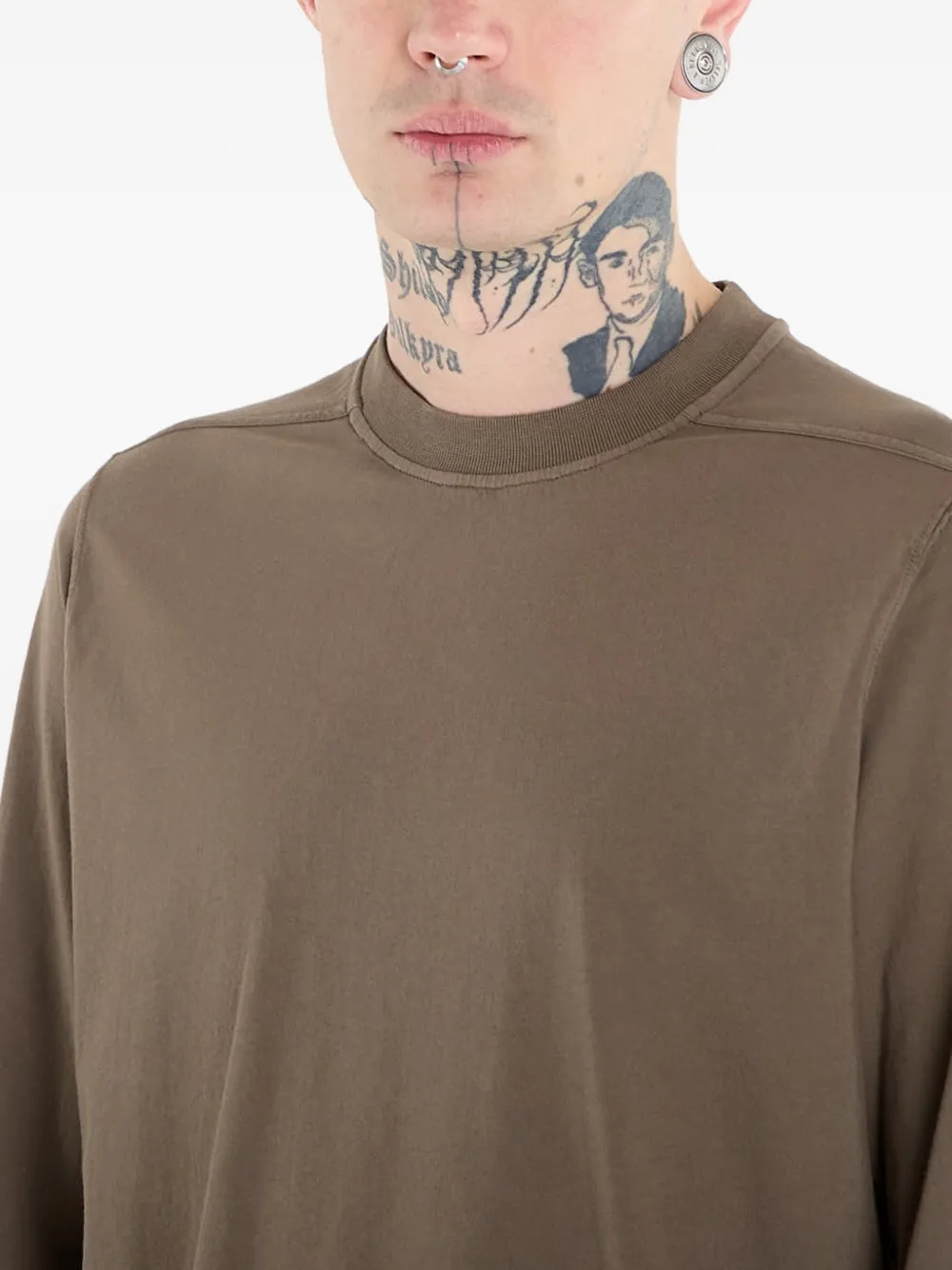 Rick Owens DRKSHDW T-shirt met ronde hals Bruin