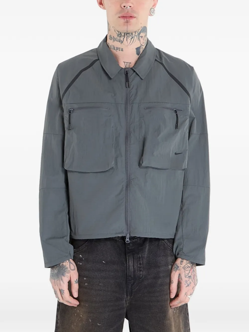 Nike long-sleeved utility shirt - Grau