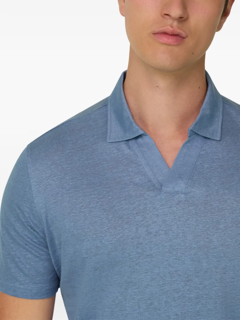 Boggi Milano T-shirt met polokraag Blauw