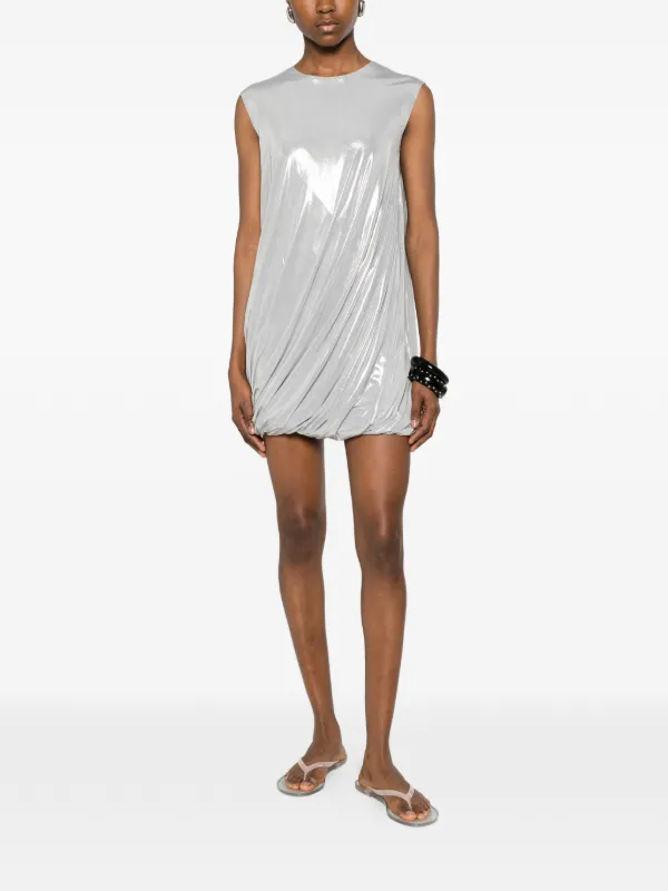 norma kamali metallic dress Obie metallic jersey maxi dress in gold - Norma Kamali