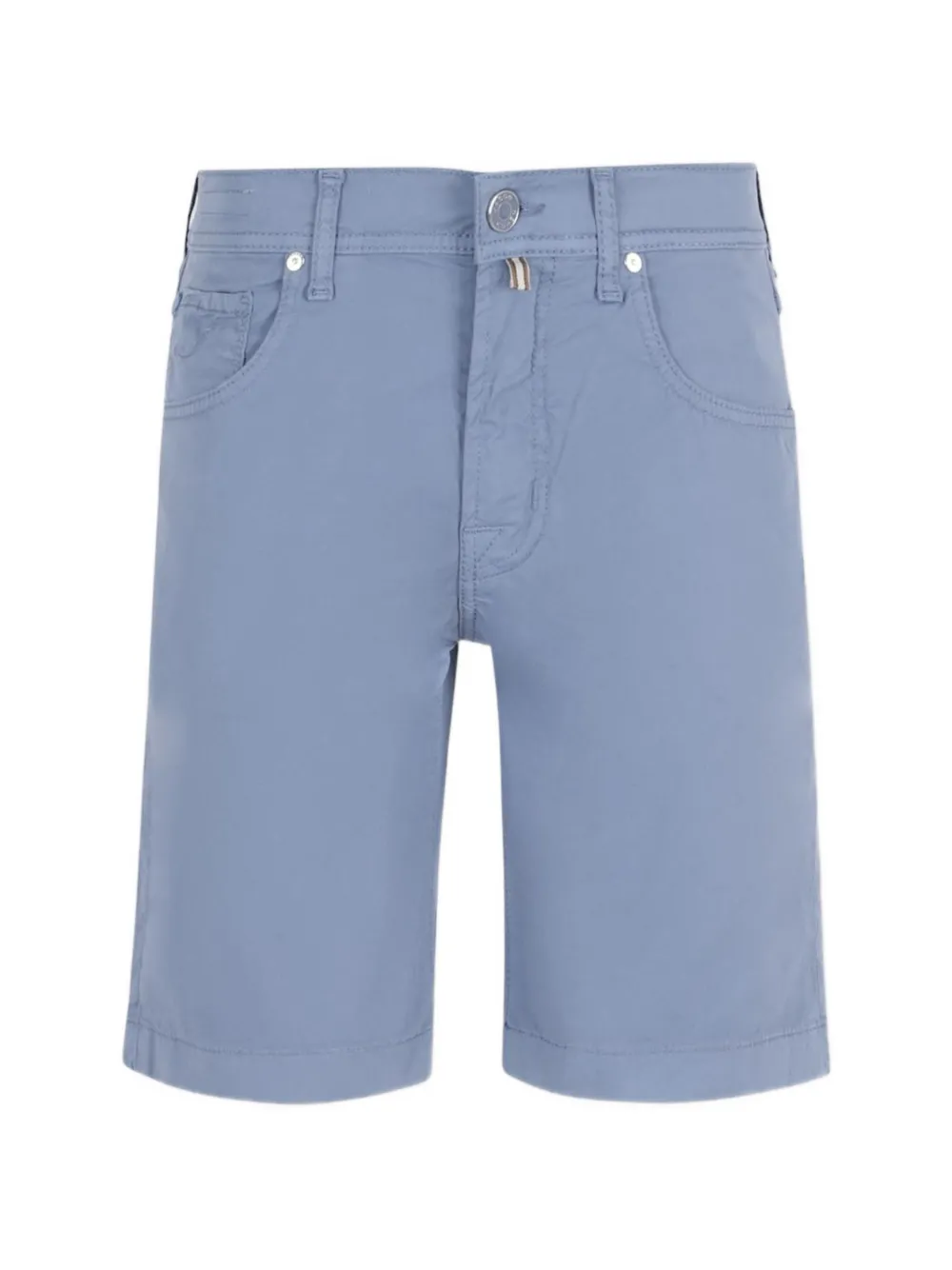 Jacob Cohën logo-patch five-pocket shorts - Blue