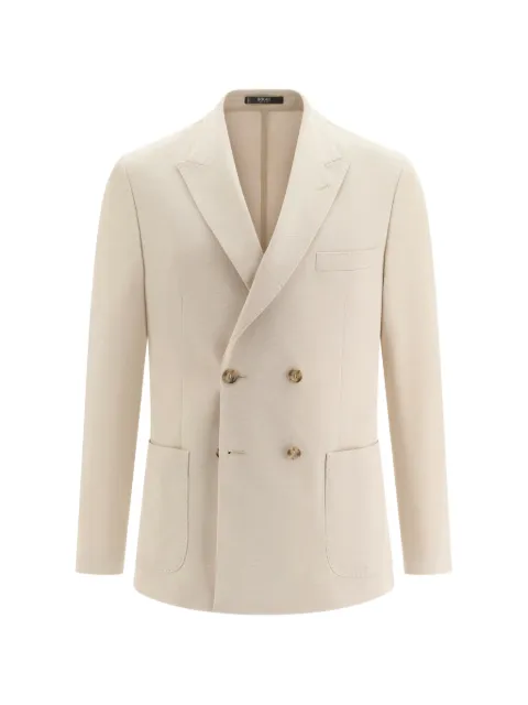 Boggi Milano double-breasted patch-pockets blazer