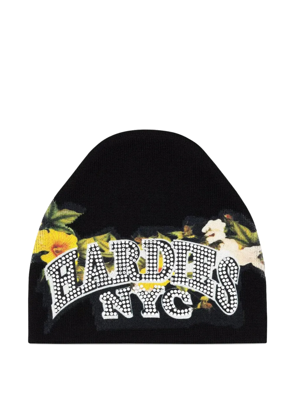 Denim Tears x Hardies NYC floral-print beanie hat - Nero