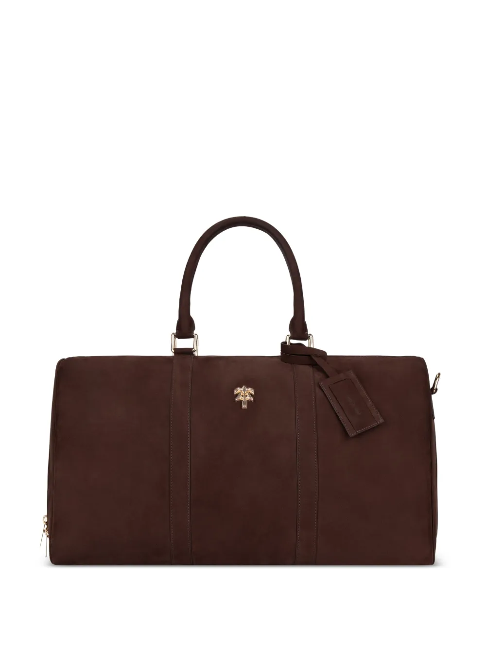 PLACE OF ËLMS Arbor embossed crest holdall - Marrone