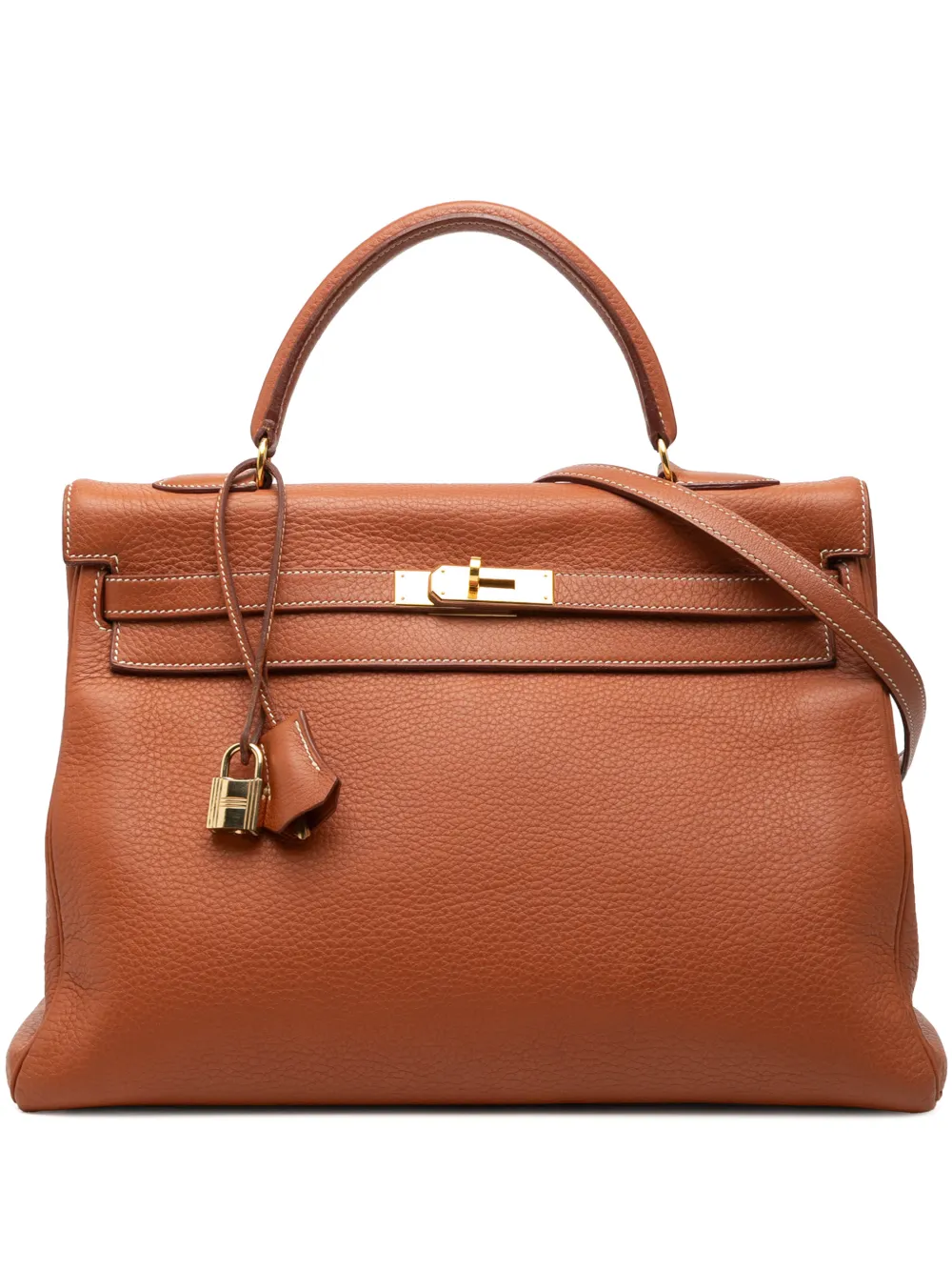 Hermès Pre-Owned 1999 Clemence Kelly Retourne 35 satchel - Braun